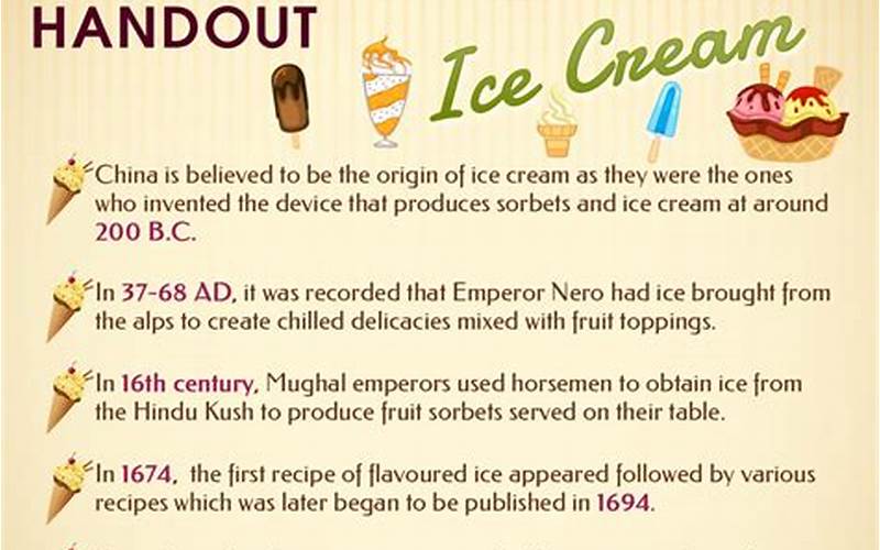 Ice Cream History