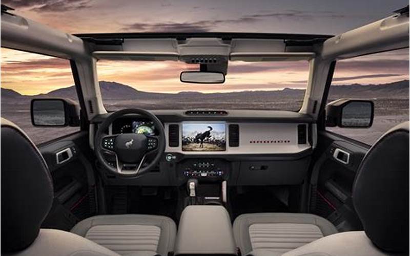Interior Of Ford Bronco Raptor 2022