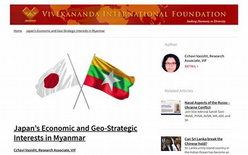 Japan'S Economic Interest In Myanmar