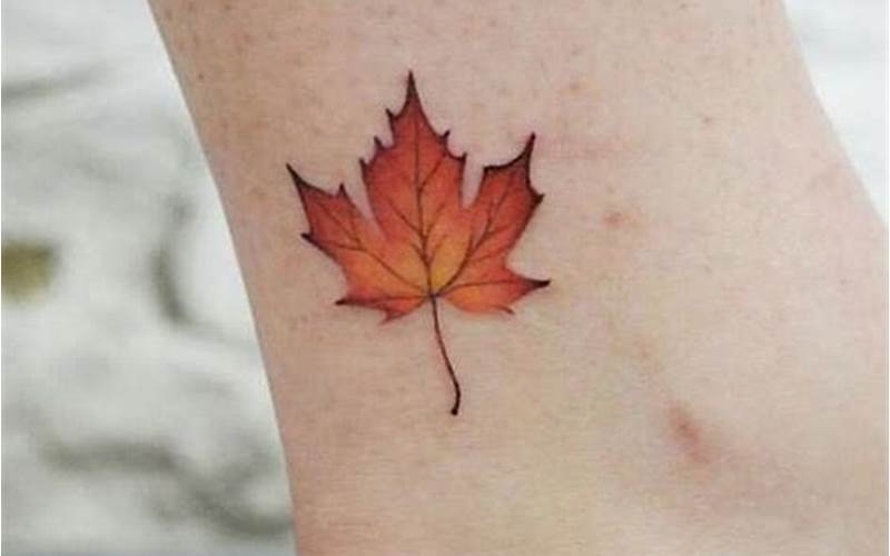 Japanese Maple Leaf Tattoo: Celebrating the Beauty of Nature