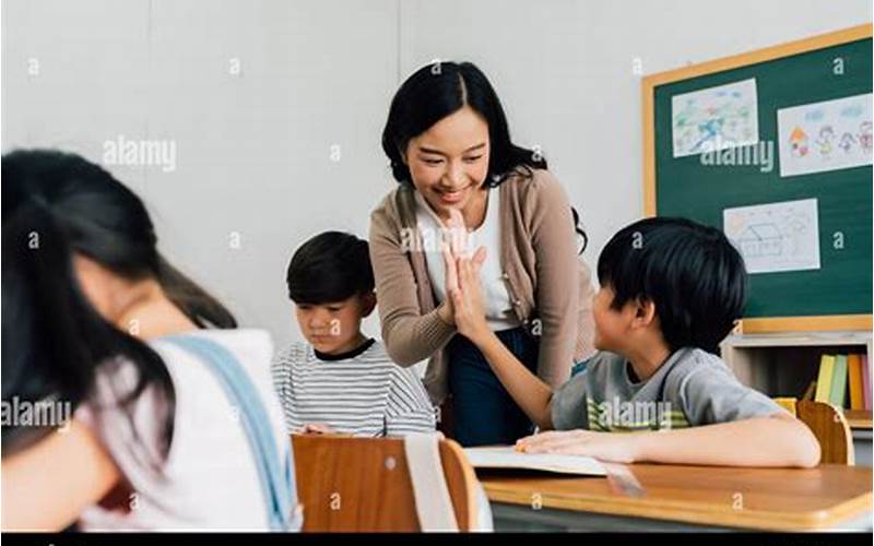 Japanese Teacher And Students In Class