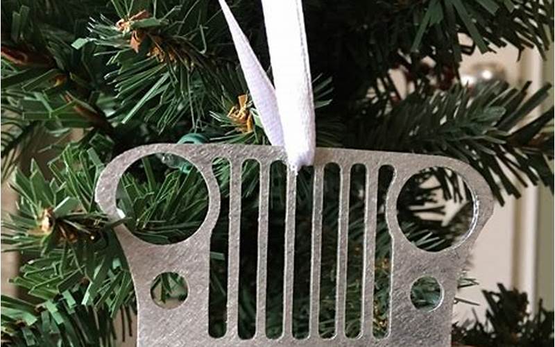 Jeep Christmas Tree Ornament Design Image