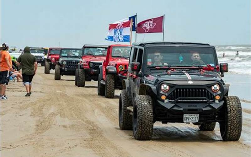 Jeep Parade At Crystal Beach Jeep Weekend