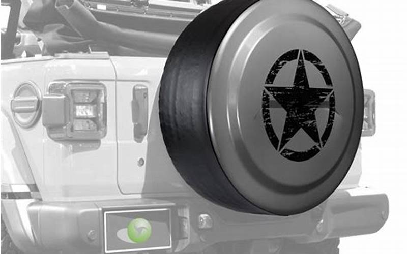 Jeep Wrangler Tire Cover - Distressed Star