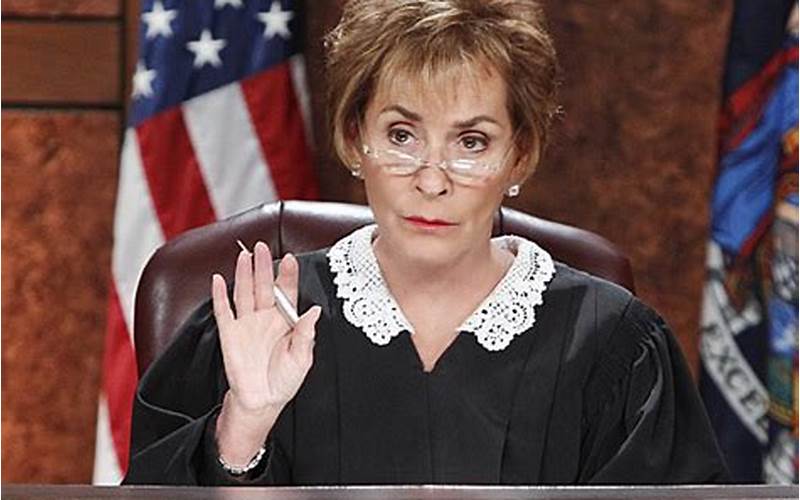 Judge Judy In Courtroom