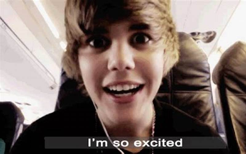 Justin Bieber Excited Meme