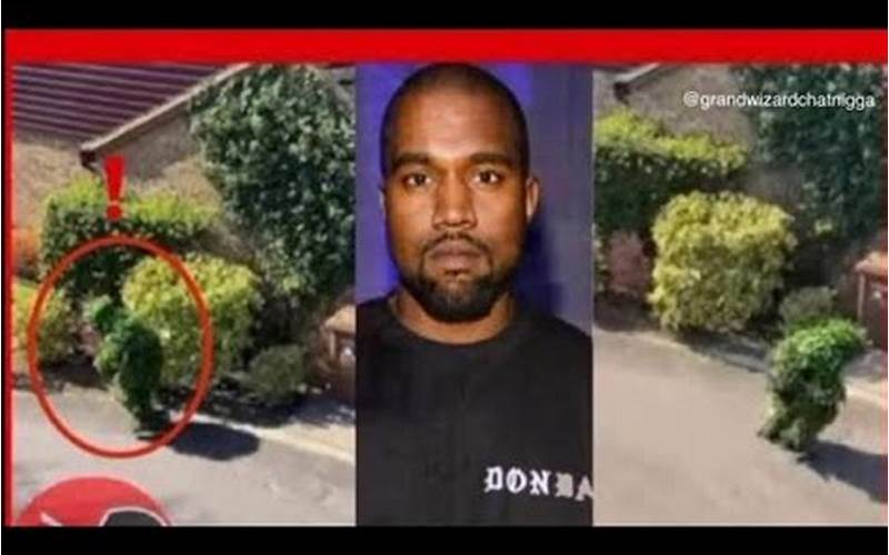 Kanye West Disguised as a Bush