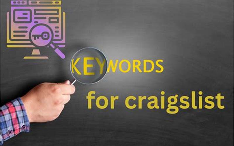 Keywords Craigslist