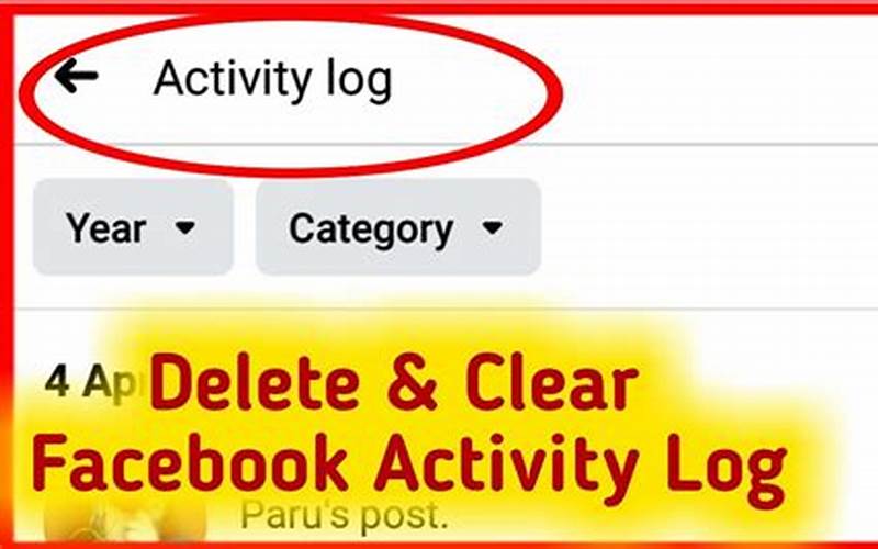 Klik Delete Activity By
