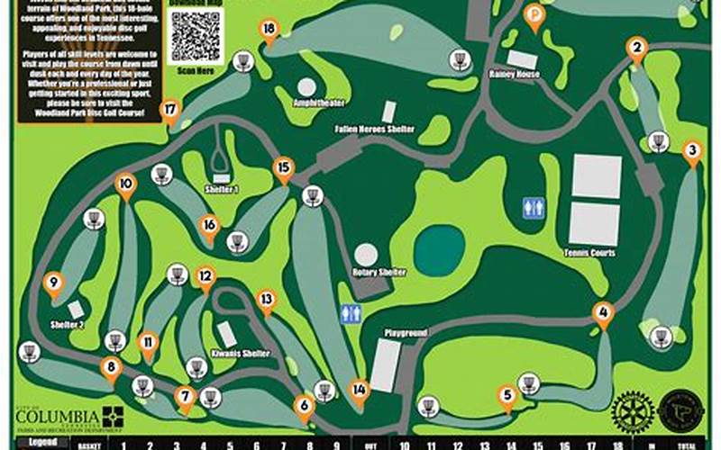 Layout Of Disc Golf Course