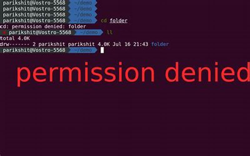 Linux Permission Denied
