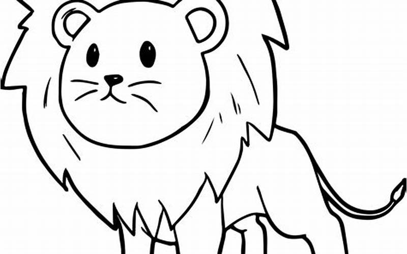 Lion Coloring Cartoon
