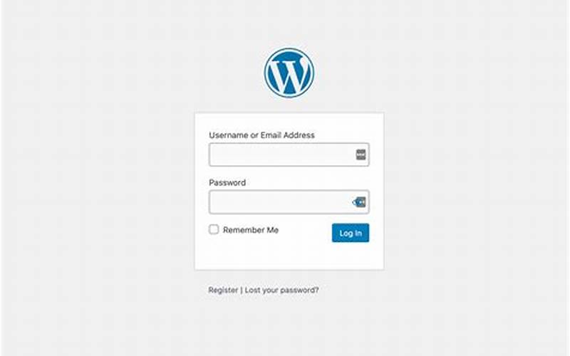 Login WordPress