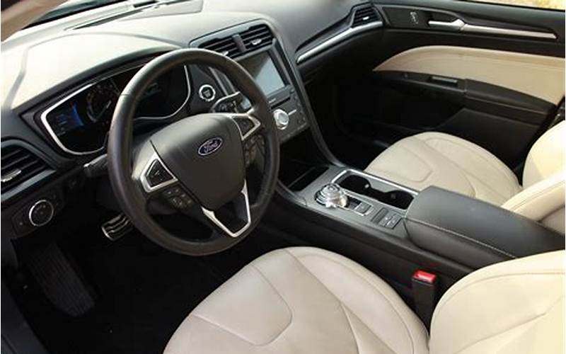 Luxurious Interior Of Used Ford Fusion Titanium
