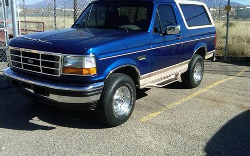 Maintain Your 1998 Ford Bronco