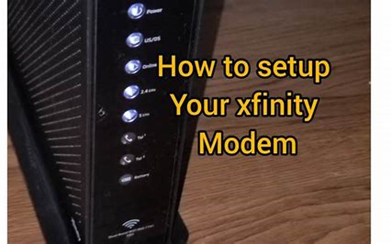 Man Checking The Xfinity Router Connections