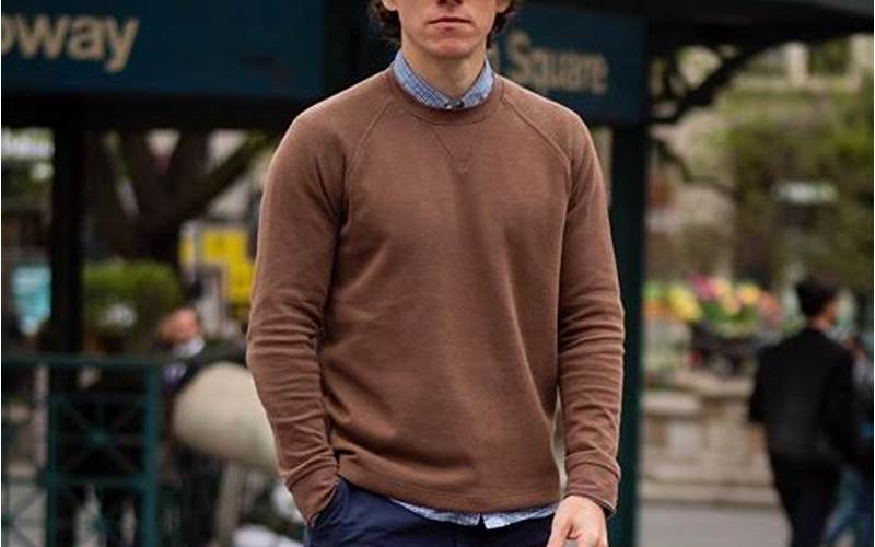 Man Wearing A Brown Sweater