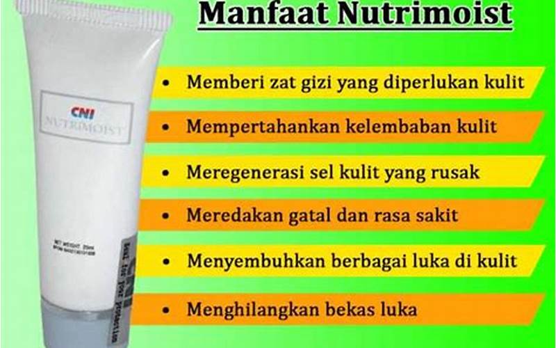 Manfaat Nutrimoist Cni Untuk Jerawat