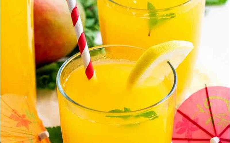 Mango And Lemon Juice