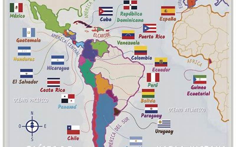 Mapa de los Paises Hispanohablantes