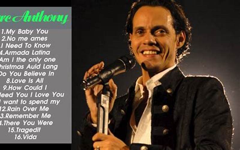 Marc Anthony Song List
