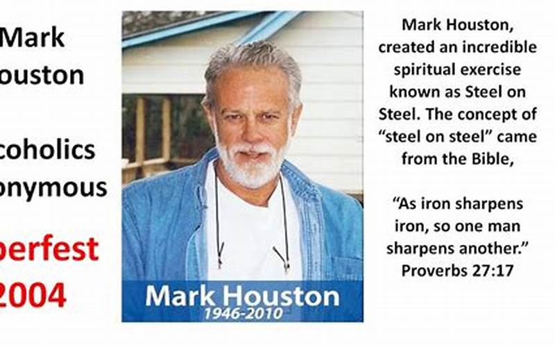 Mark Houston AA Speaker: A Life-Changing Story of Recovery