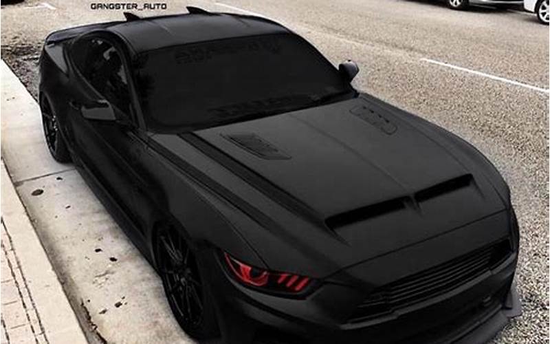 Matte Black Ford Mustang Gt 2016 For Sale