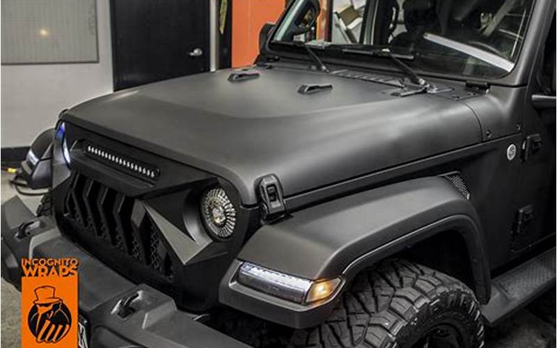 Matte Black Jeep Wrap