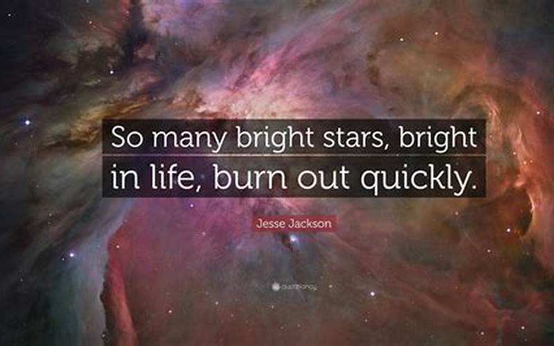 Meaning Behind The Brightest Stars Burn Out The Fastest Quote