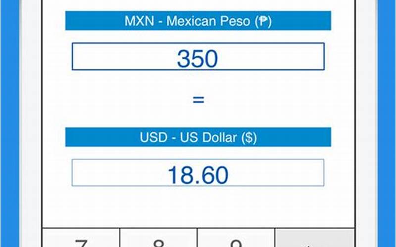 Mexican Pesos To Dollars Calculator