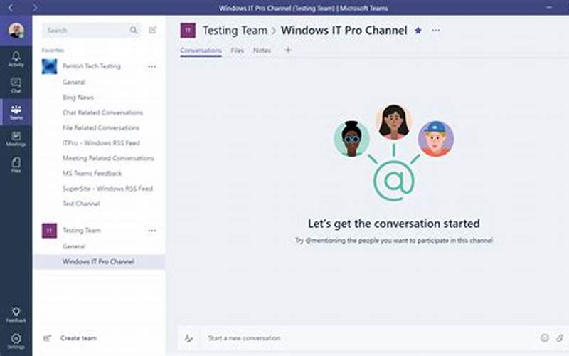 Microsoft Teams Create Channel