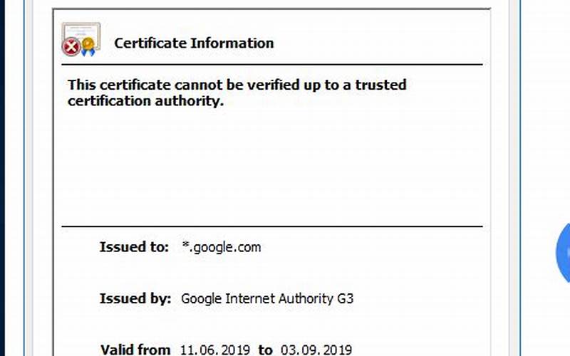 Missing Root Certificates