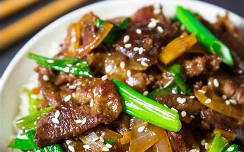 Mongolian Beef Ingredients