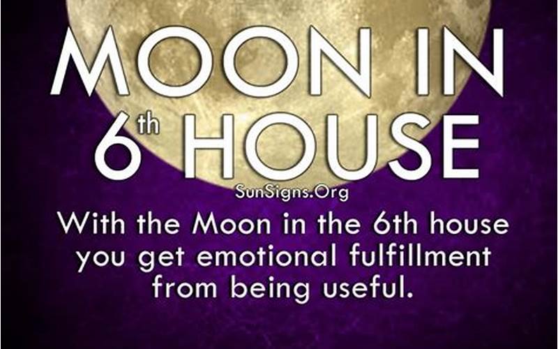 Moon in the 6th House Synastry: A Comprehensive Guide