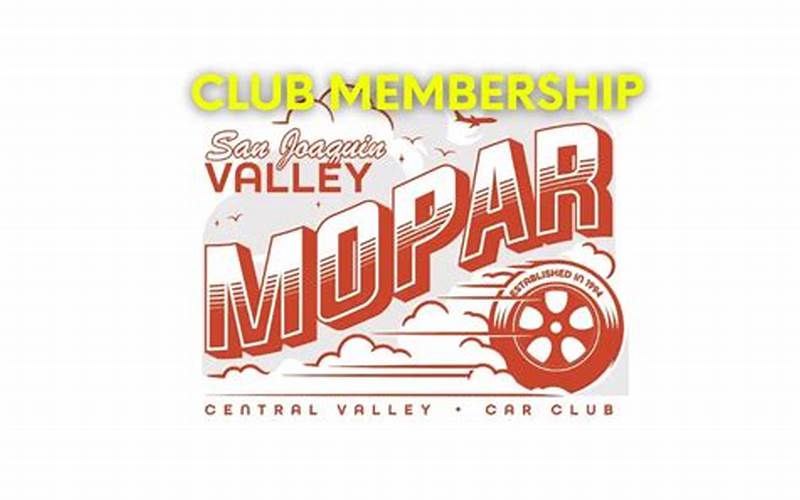 Mopar Club Membership