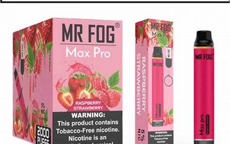 Mr Fog Flavors Max Pro Design