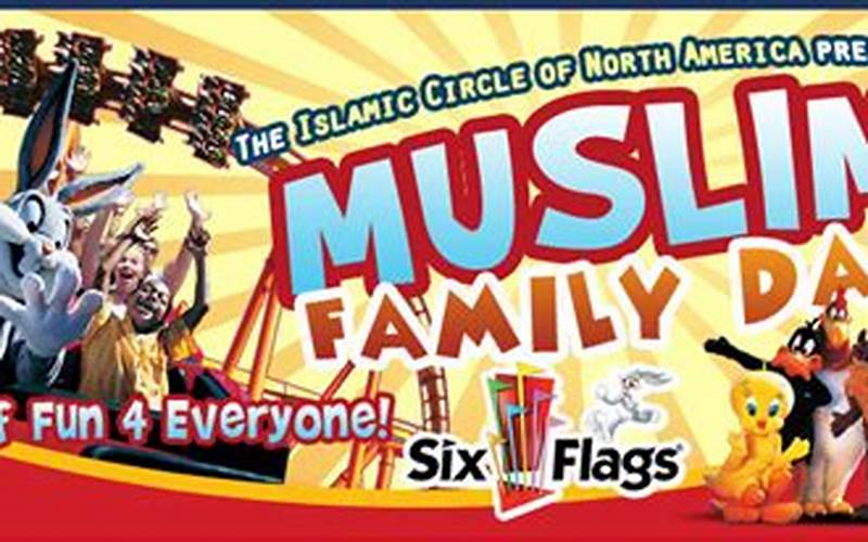 Muslim Family Day At Six Flags Family