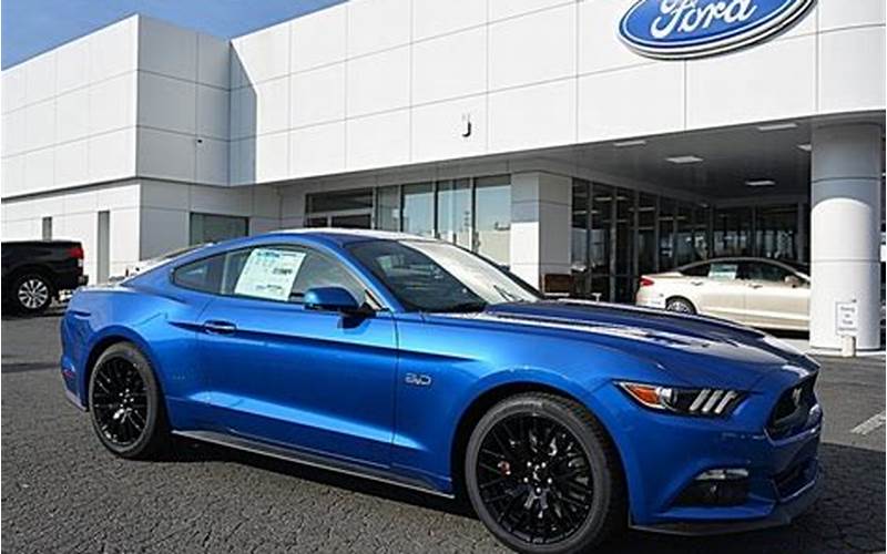 Mustang In Lightning Blue