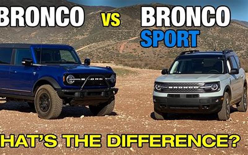 New Vs Used Ford Bronco