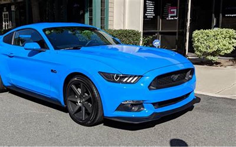 New Vs. Used Light Blue Ford Mustang