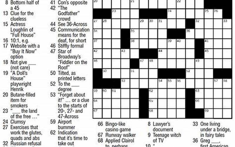 New York Times Crossword Puzzle Subscription