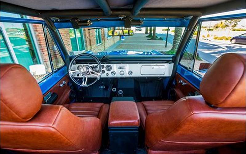 Old Ford Bronco Interior