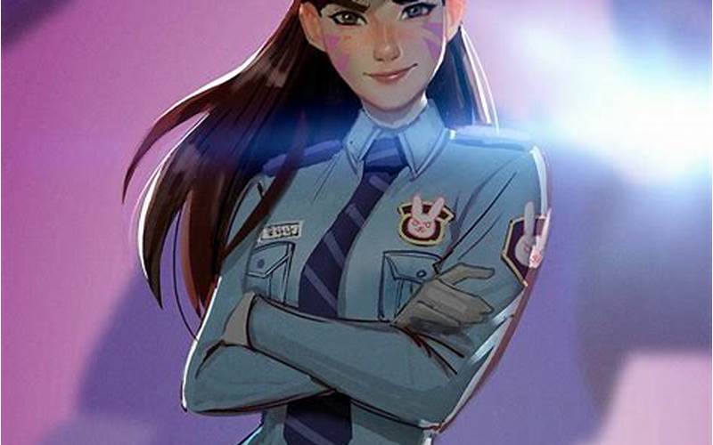 Overwatch D Va Police Officer Concept Art