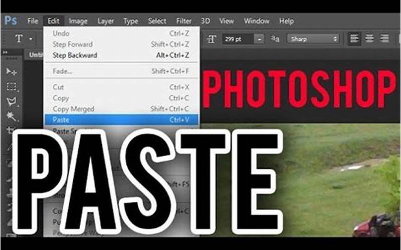 Paste Image In Adobe Photoshop