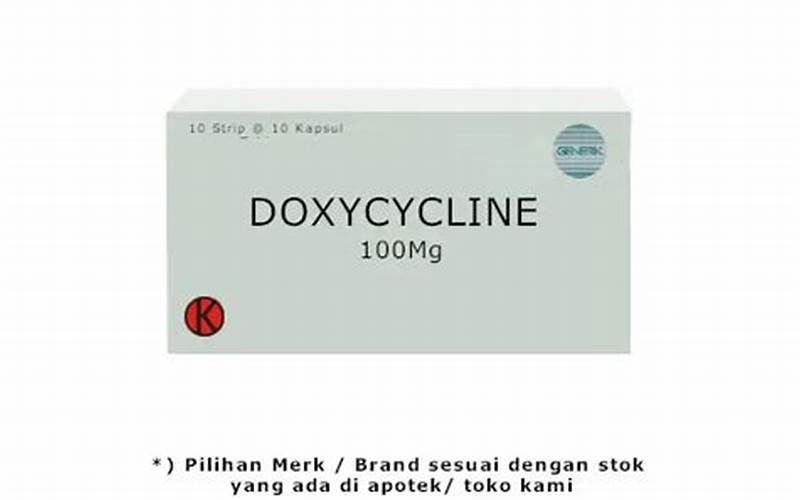Penggunaan Doxycycline 100Mg Untuk Jerawat