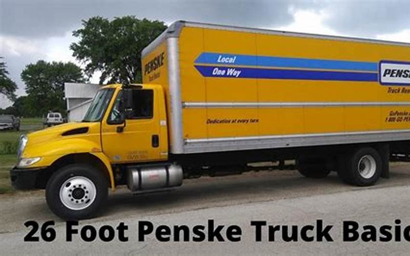 Penske 26 Foot Truck Weight Capacity