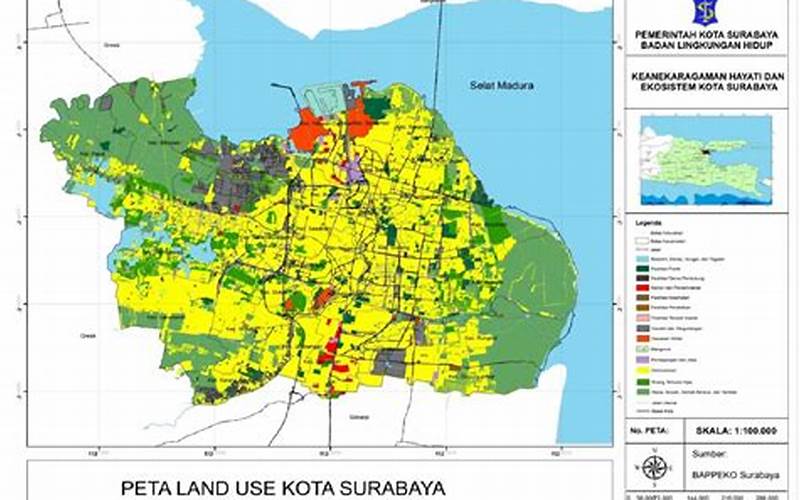Peta Lokasi Kantor Bappeo Surabaya