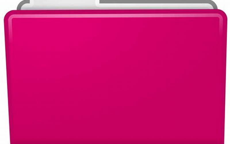 Pink Folder Icon PNG: The Perfect Addition to Your Workspace