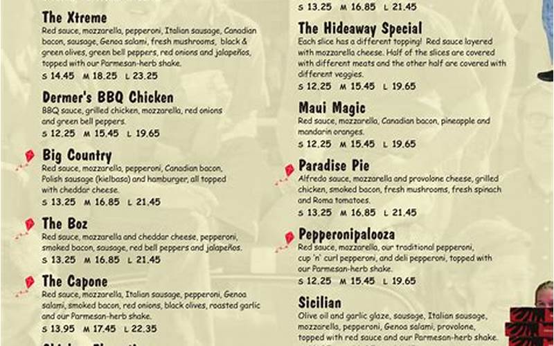 Papa Ray's Pizza And Wings Chicago Menu - Pizza Rino