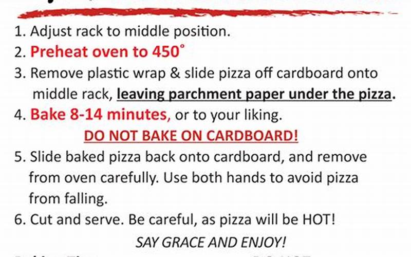 Ellio’s Pizza Cooking Instructions Oven